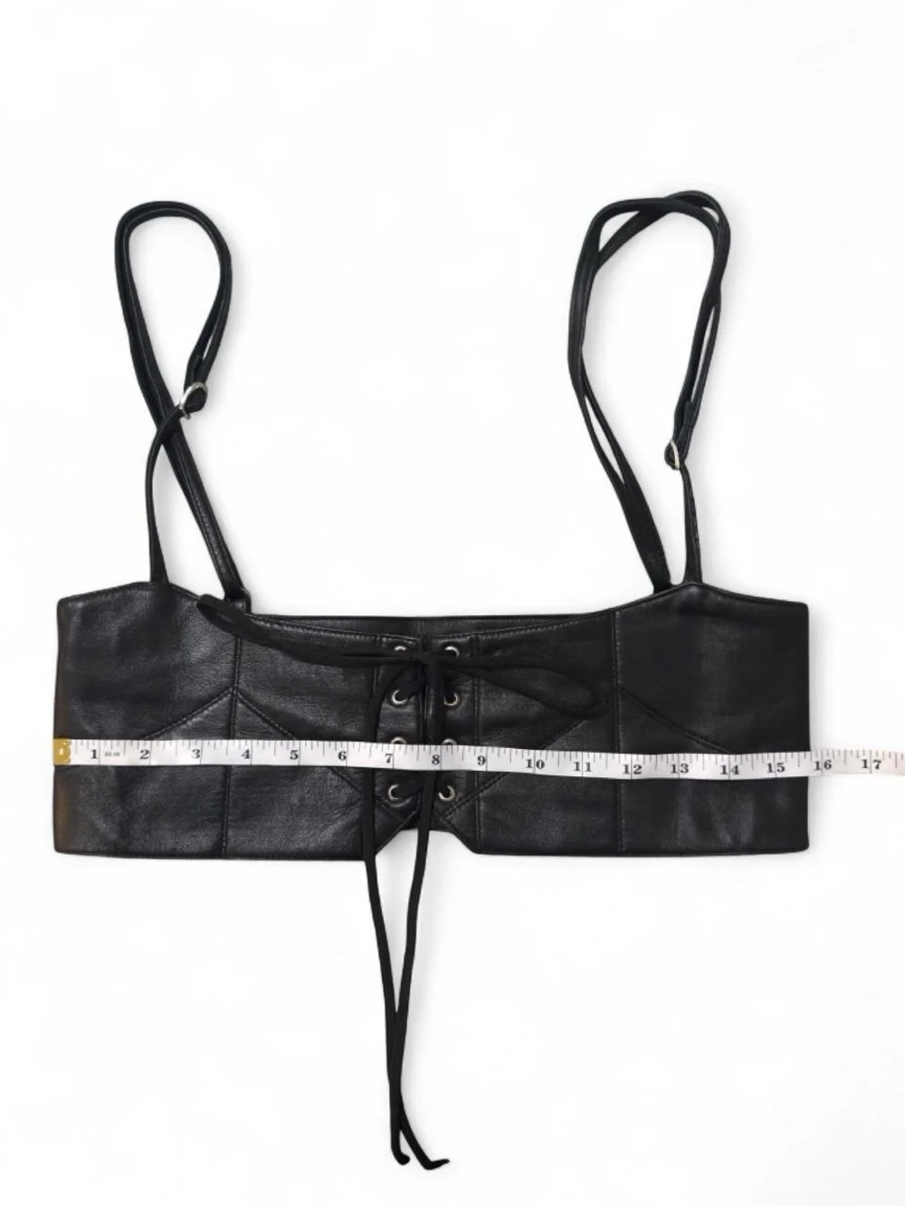 Leather Corset Belt with Straps